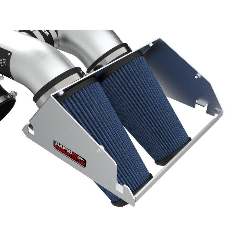 aFe Rapid Induction Pro 5R Cold Air Intake System Brushed 21-22 Ford F-150 Raptor V6-3.5L (tt)