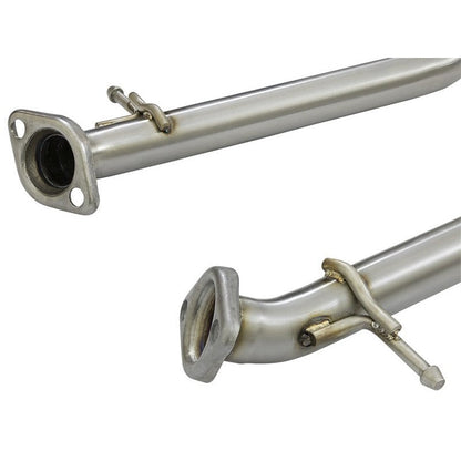aFe Takeda 16-17 Lexus RC 200T 2.0L (t) 2in. SS Axle-Back Exhaust System w/Polished Blue Tips