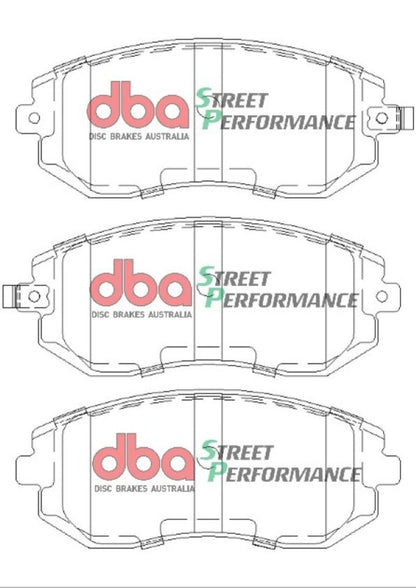 DBA 03-05 Subaru WRX / 08 Subaru WRX SP500 Front Brake Pads-Brake Pads - Performance-DBA