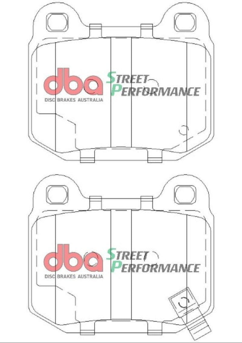 DBA 03-06 EVO / 04-09 STi / 03-07 350Z Track Edition/G35 w/ Brembo SP500 Rear Brake Pads-Brake Pads - Performance-DBA