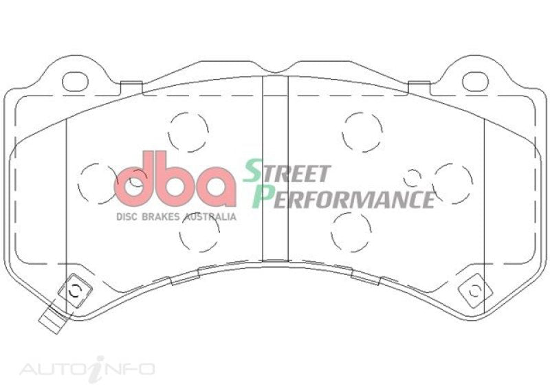 DBA 07-22 Nissan GT-R R35 Front Street Performance Brake Pad Kit-Brake Pads - Performance-DBA