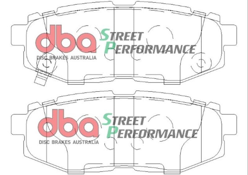 DBA 11+ Subaru Legacy GT SP500 Rear Brake Pads-Brake Pads - Performance-DBA