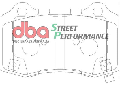 DBA 2015+ Dodge Challenger Hellcat SRT8 SP500 Rear Brake Pads-Brake Pads - Performance-DBA