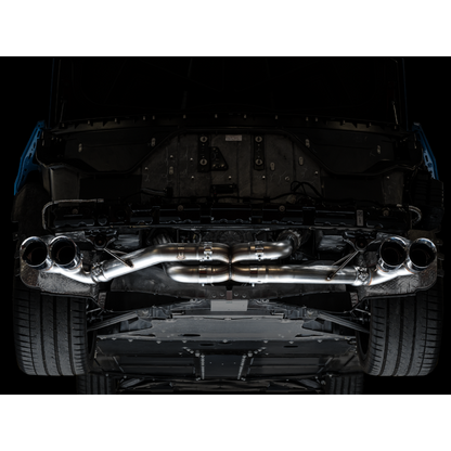 AWE Tuning 2020 Chevrolet Corvette (C8) Track Edition Exhaust - Quad Chrome Silver Tips