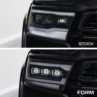 Form Lighting 2019-2024 Ram 1500 Sequential LED Projector Headlights (Pair)