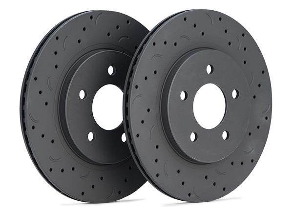 Hawk Talon 2006 Dodge Ram 1500 Extended Crew Cab Pickup Drilled and Slotted Rear Brake Rotor Set