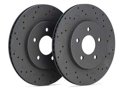 Hawk Talon 2006 Dodge Ram 1500 Extended Crew Cab Pickup Drilled and Slotted Rear Brake Rotor Set