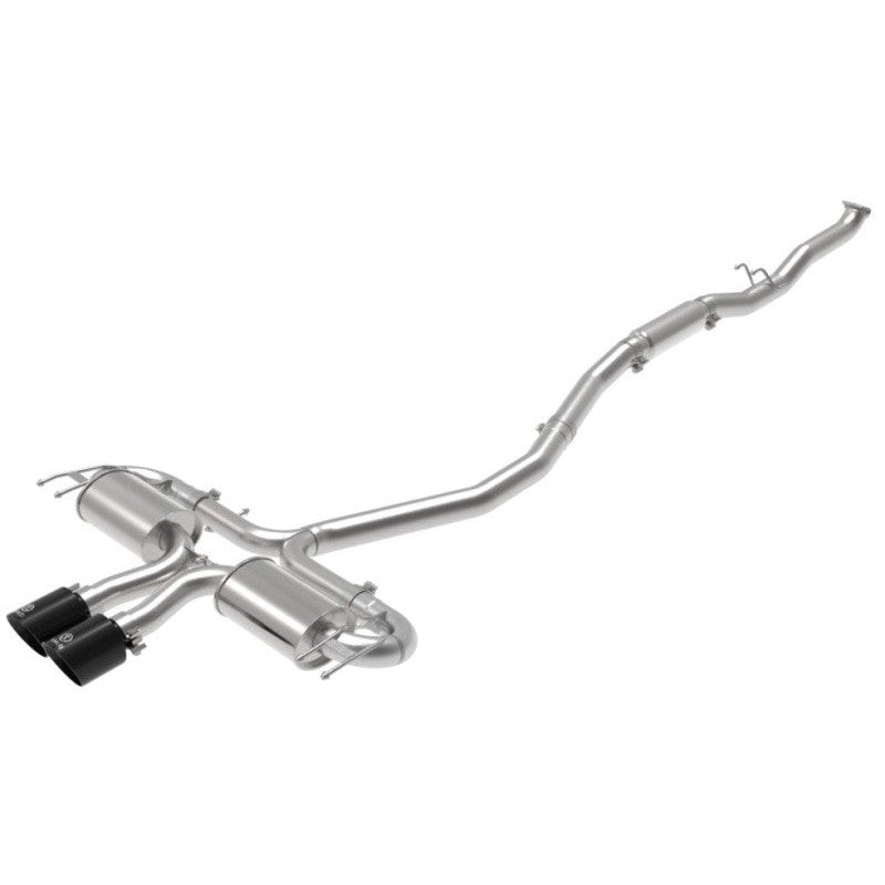 aFe Takeda 3in 304 SS Cat-Back Exhaust System w/Black Tips 17-20 Honda Civic Sport L4-1.5L (t)
