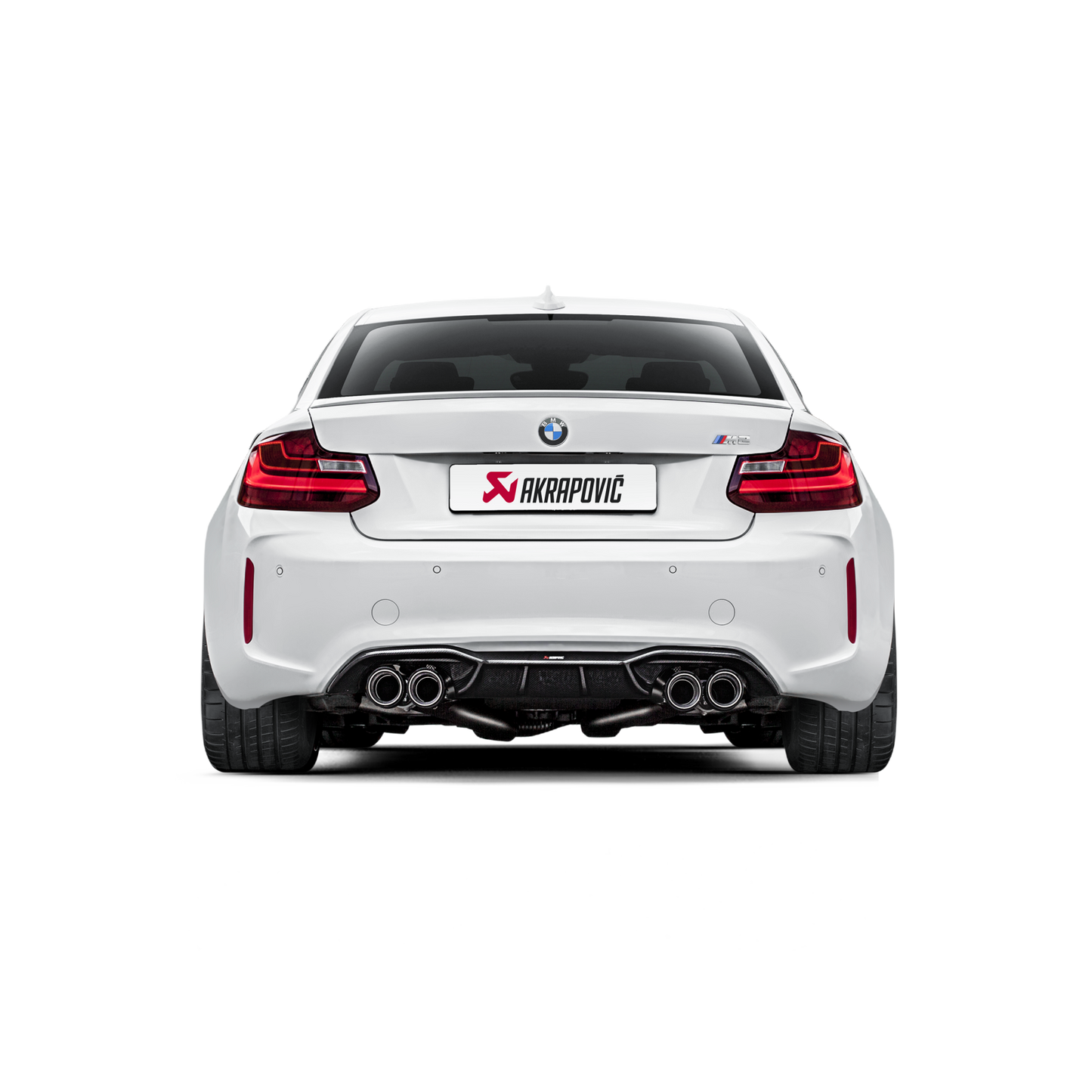 Akrapovič Evolution Line Catback Exhaust (Titanium) w/Carbon Tips - 2016-17 BMW M2 F87 (Excl M2 Competition)