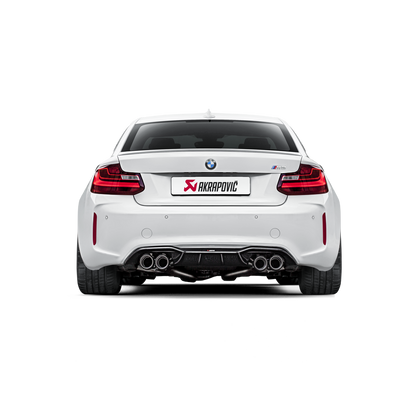 Akrapovič Evolution Line Catback Exhaust (Titanium) w/Carbon Tips - 2016-17 BMW M2 F87 (Excl M2 Competition)