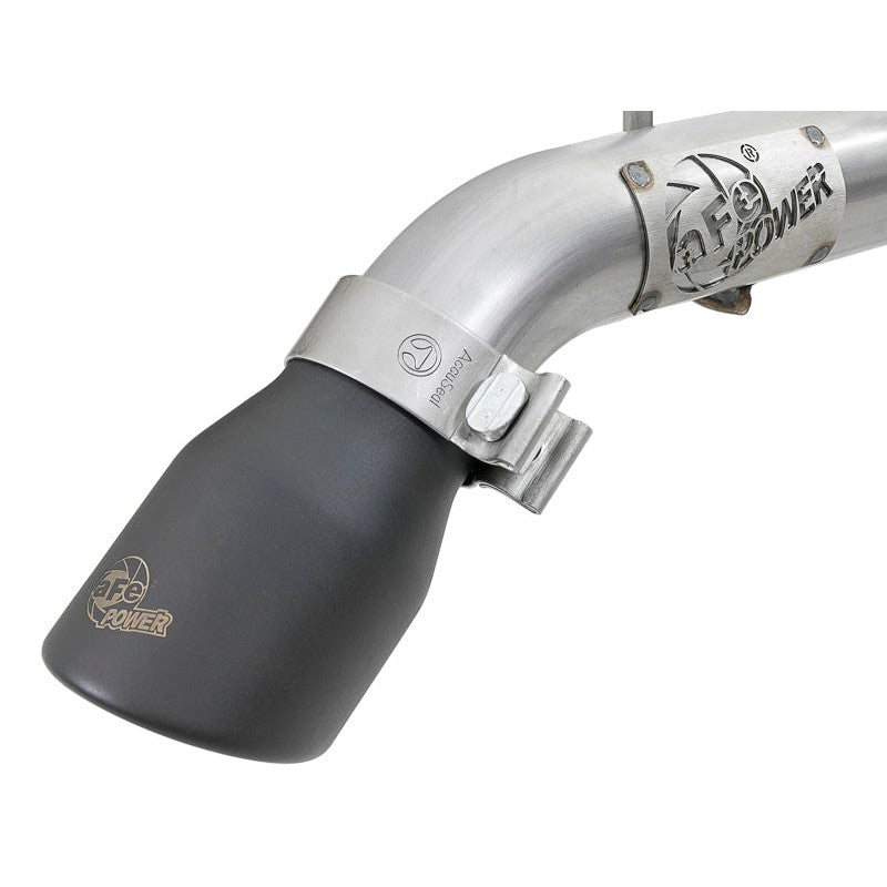 aFe MACH Force-Xp Axle-Back Exhaust System w/Black Tip 18-20 Jeep Wrangler L4-2.0T / V6-3.6L