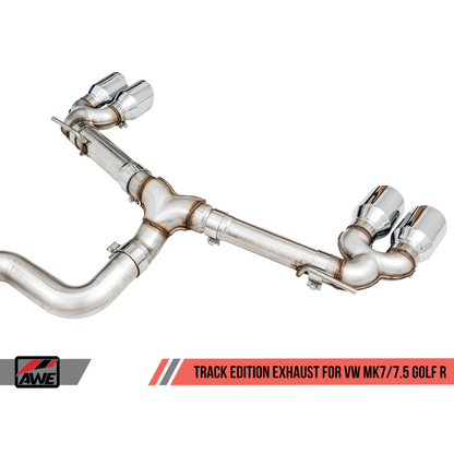 AWE Tuning MK7.5 Golf R Track Edition Exhaust w/Chrome Silver Tips 102mm