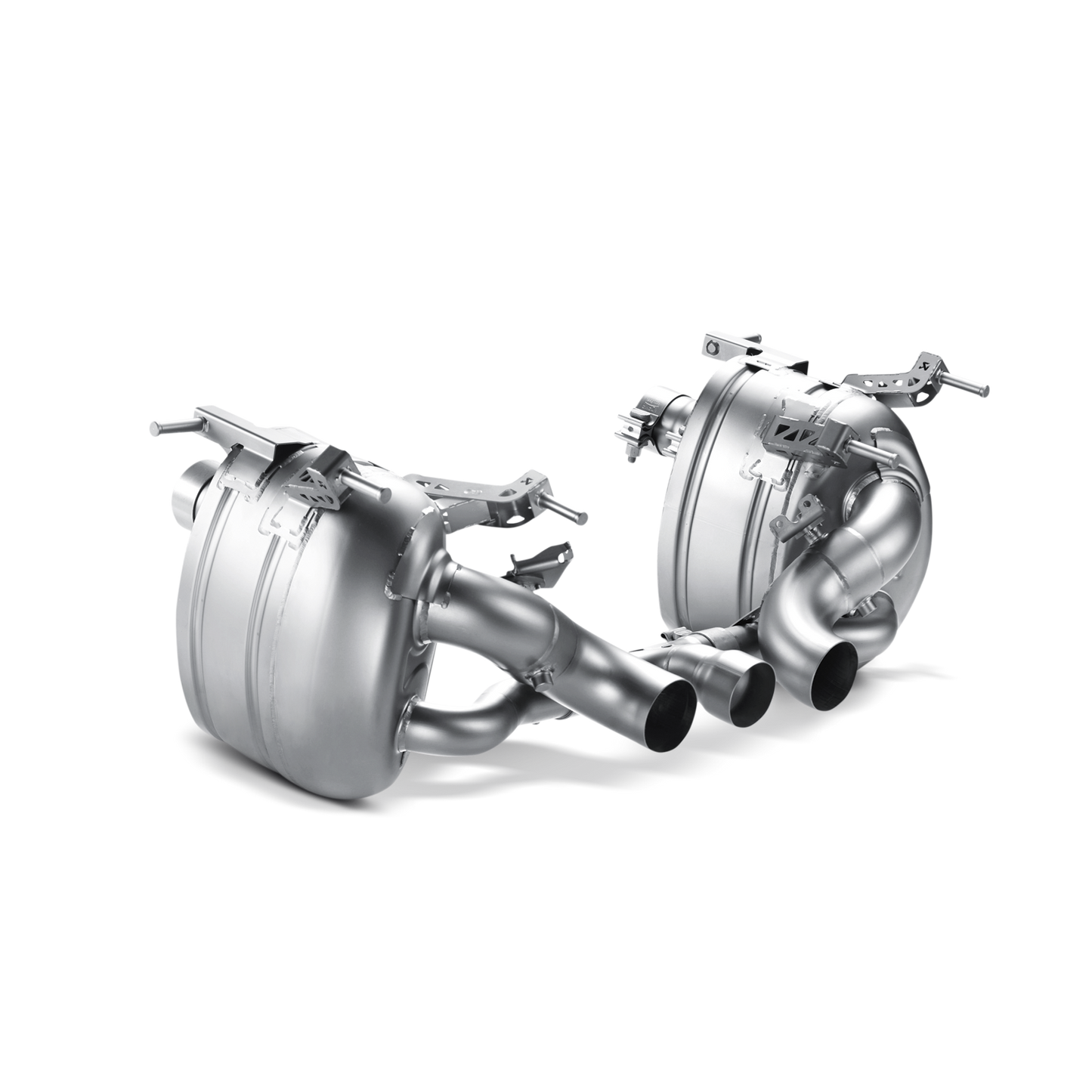 Akrapovič Slip-On Line Exhaust (Titanium) w/Carbon Tips - 2010-2015 Ferrari 458 Italia/458 Spider