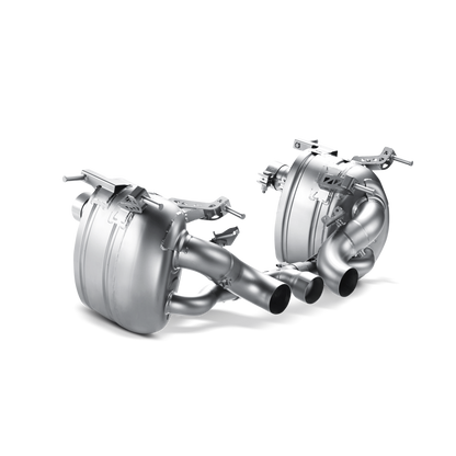 Akrapovič Slip-On Line Exhaust (Titanium) w/Carbon Tips - 2010-2015 Ferrari 458 Italia/458 Spider