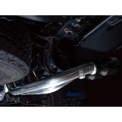 AWE 16-22 Toyota Tacoma 0FG Catback Exhaust w/ BashGuard - Dual Diamond Black Tips