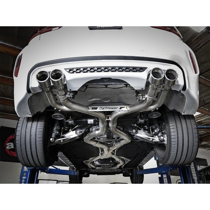 aFe MACH Force-Xp 3.5in. 304 SS C/B Exhaust w/o Muffler 15-18 BMW X5 M V8-4.4L (tt) - Polished Tip