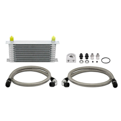 Mishimoto Universal 10 Row Oil Cooler Kit (Metal Braided Lines)
