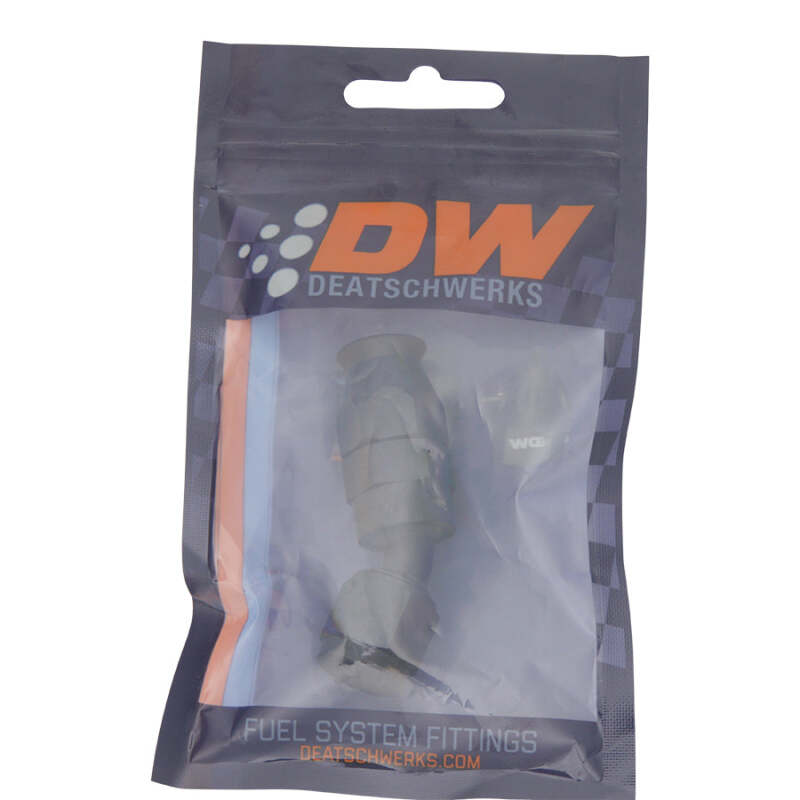 DeatschWerks 6 AN Female Flare Swivel 30-Degree Hose End PTFE - Anodized Matte Black-Fittings-DeatschWerks