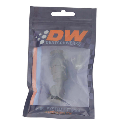 DeatschWerks 6 AN Female Flare Swivel 30-Degree Hose End PTFE - Anodized Matte Black-Fittings-DeatschWerks