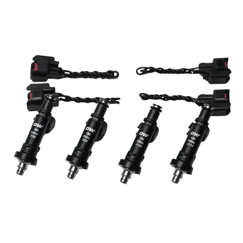 DeatschWerks 91-01 Acura Integra / 92-00 Honda Civic OBD I and II B/D/H Series 650cc Injectors-Fuel Injector Sets - 4Cyl-DeatschWerks