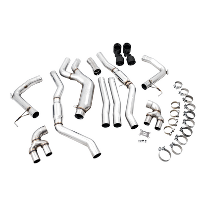 AWE Tuning 2019+ BMW M340i (G20) Track Edition Exhaust - Quad Diamond Black Tips
