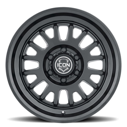 ICON Anza 17x8.5 6x5.5 25mm Offset 5.75in BS 95.1mm Hub Bore Satin Black Wheel