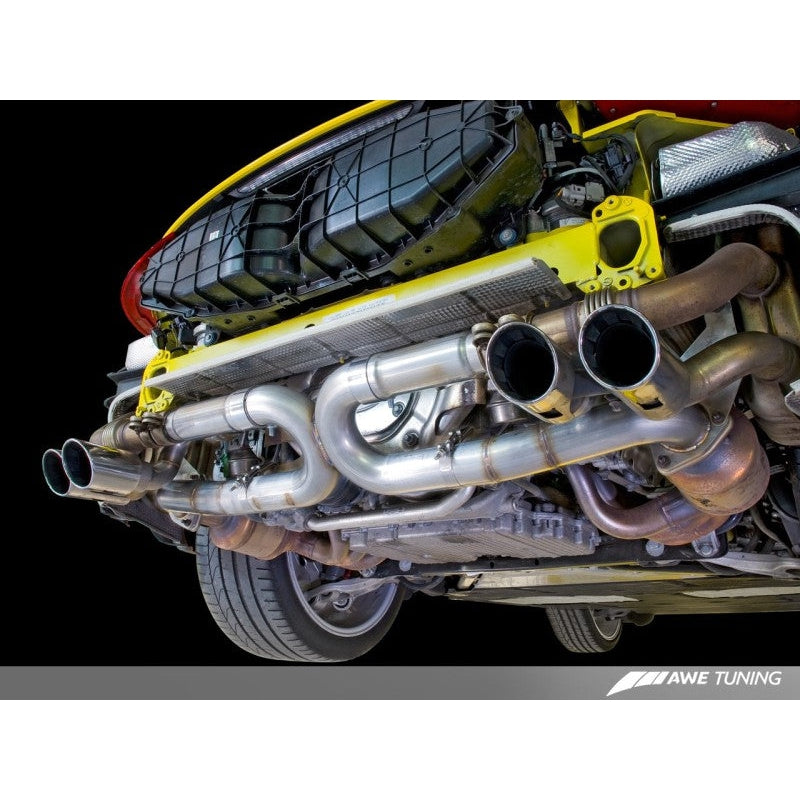 AWE Tuning Porsche 991 SwitchPath Exhaust for Non-PSE Cars Chrome Silver Tips