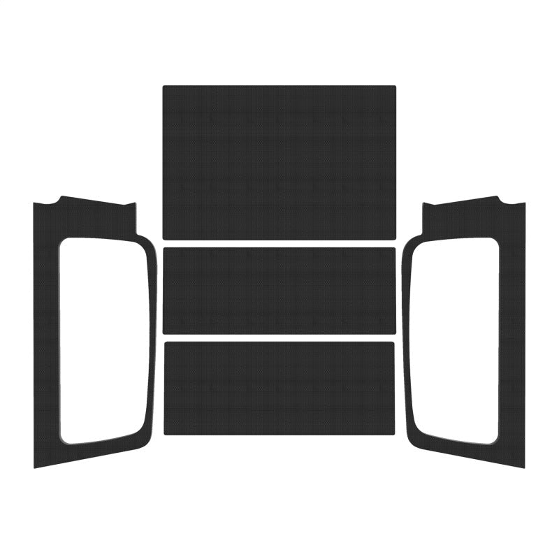 DEI 04-06 Jeep Wrangler LJ Unlimited Headliner Complete Kit - Black-Hard Top Accessories-DEI