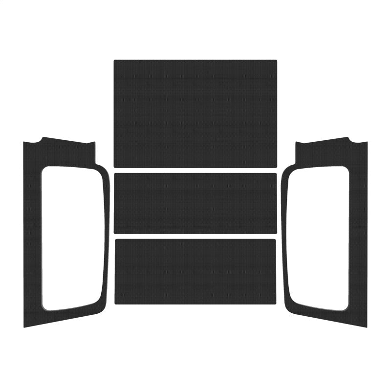 DEI 04-06 Jeep Wrangler LJ Unlimited Headliner Complete Kit - Black-Hard Top Accessories-DEI
