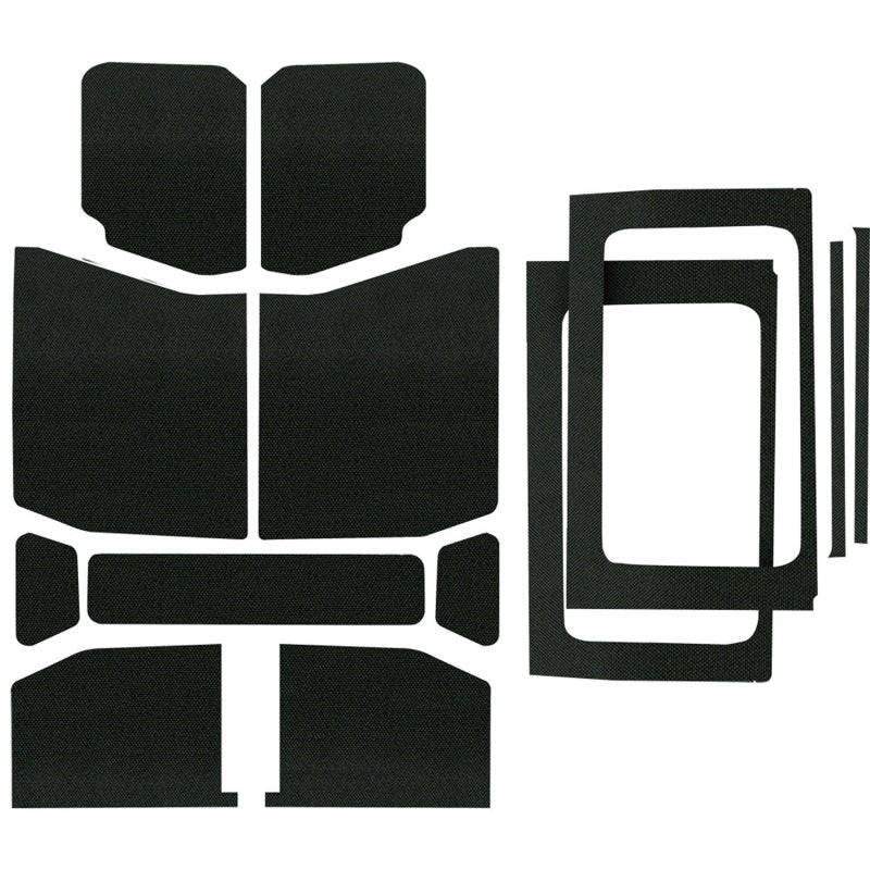 DEI 18-23 Jeep Wrangler JL 4-Door Boom Mat Complete Headliner Kit - 13 Piece - Black-Hard Top Accessories-DEI