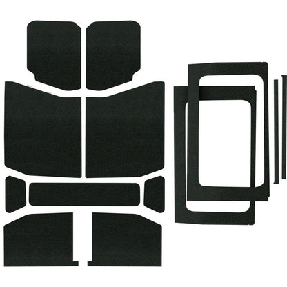 DEI 18-23 Jeep Wrangler JL 4-Door Boom Mat Complete Headliner Kit - 13 Piece - Black-Hard Top Accessories-DEI