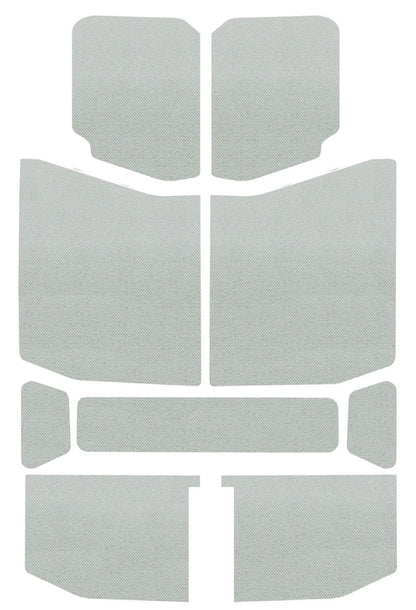 DEI 18-23 Jeep Wrangler JL 4-Door Boom Mat Headliner - 9 Piece - White-Hard Top Accessories-DEI