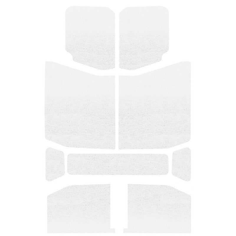 DEI 18-23 Jeep Wrangler JL 4-Door Boom Mat Headliner - 9 Piece - White-Hard Top Accessories-DEI