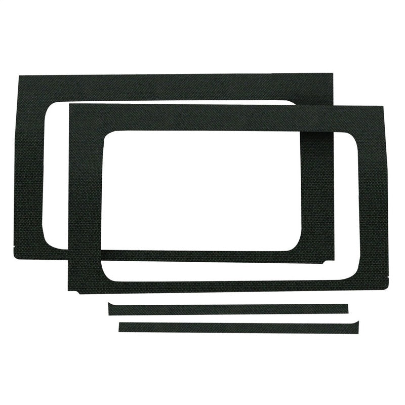 DEI 18-23 Jeep Wrangler JL 4-Door Boom Mat Rear Side Window Trim - 4 Piece - Black-Hard Top Accessories-DEI