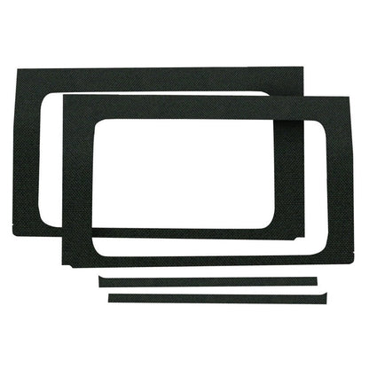 DEI 18-23 Jeep Wrangler JL 4-Door Boom Mat Rear Side Window Trim - 4 Piece - Black-Hard Top Accessories-DEI
