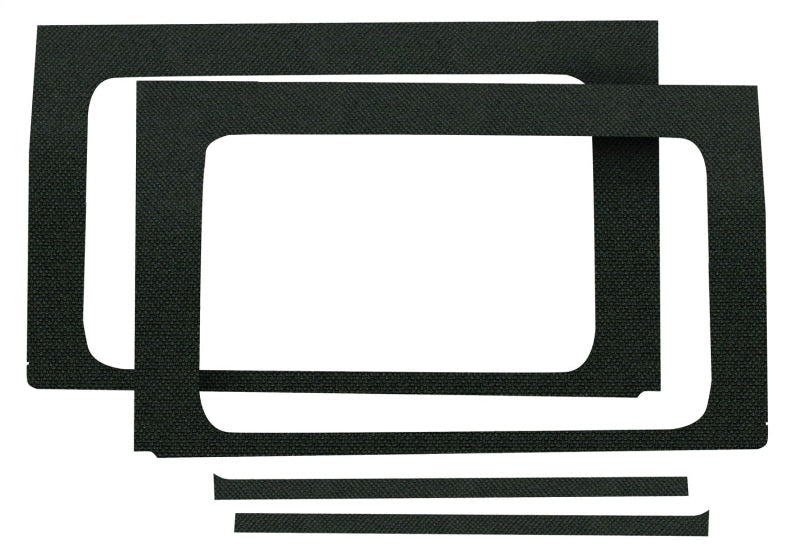 DEI 18-23 Jeep Wrangler JL 4-Door Boom Mat Rear Side Window Trim - 4 Piece - Black-Hard Top Accessories-DEI