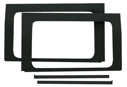 DEI 18-23 Jeep Wrangler JL 4-Door Boom Mat Rear Side Window Trim - 4 Piece - Black-Hard Top Accessories-DEI