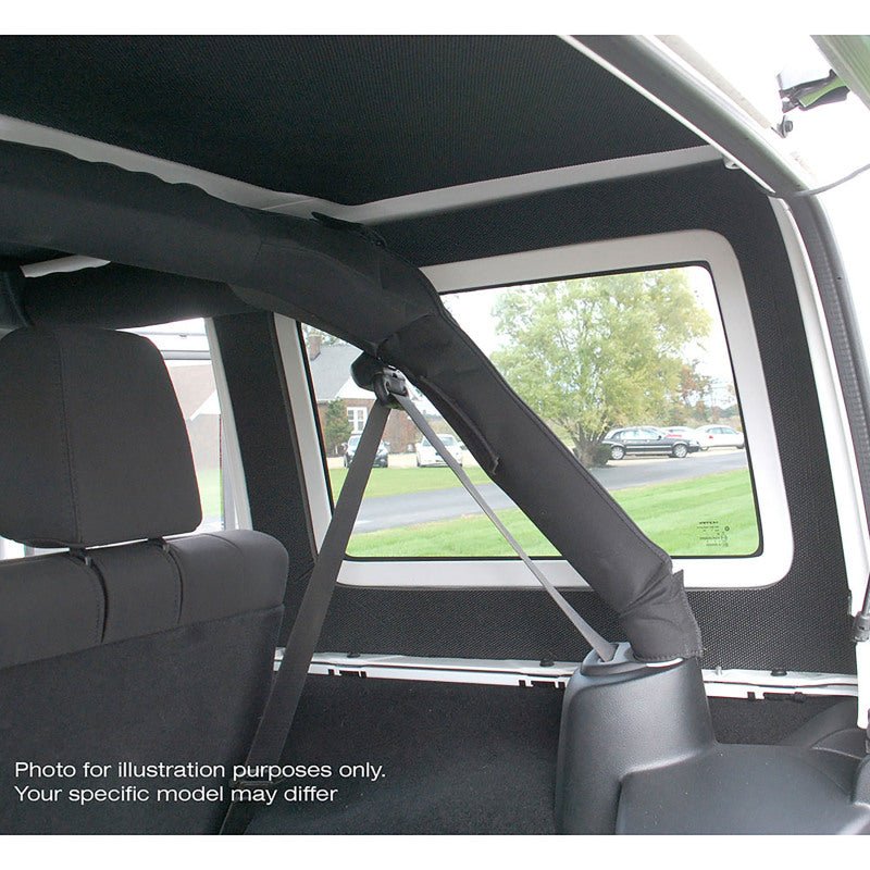 DEI 18-23 Jeep Wrangler JL 4-Door Boom Mat Rear Side Window Trim - 4 Piece - Black-Hard Top Accessories-DEI