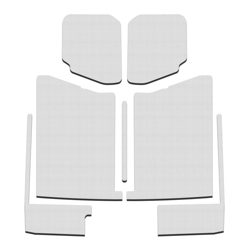 DEI 20-22 Jeep Gladiator JT 4-Door Boom Mat Complete Headliner Kit - 7 Piece - White-Hard Top Accessories-DEI