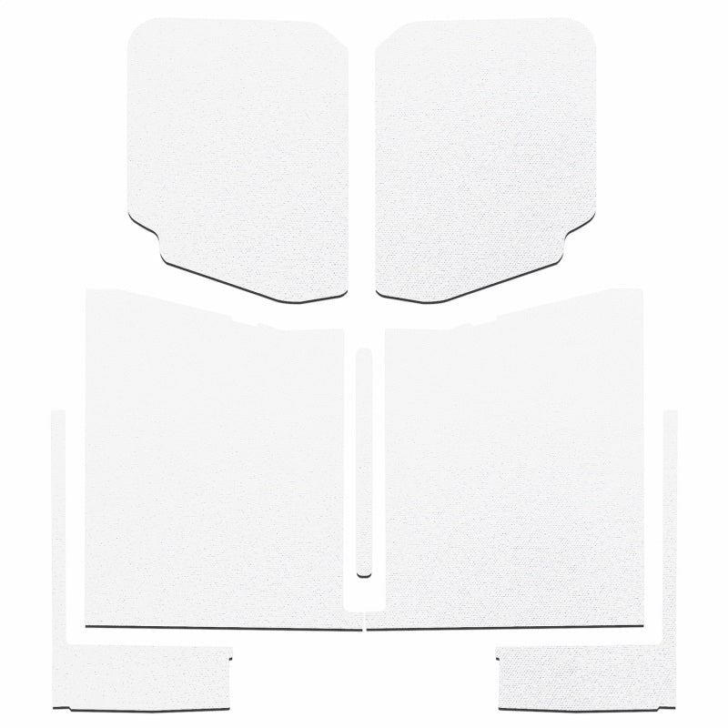 DEI 20-22 Jeep Gladiator JT 4-Door Boom Mat Complete Headliner Kit - 7 Piece - White-Hard Top Accessories-DEI