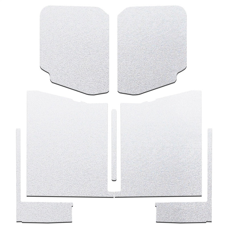 DEI 20-22 Jeep Gladiator JT 4-Door Boom Mat Complete Headliner Kit - 7 Piece - White-Hard Top Accessories-DEI
