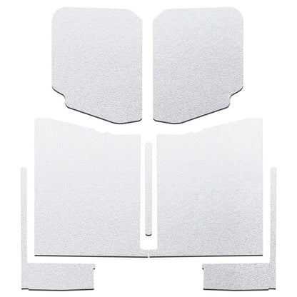 DEI 20-22 Jeep Gladiator JT 4-Door Boom Mat Complete Headliner Kit - 7 Piece - White-Hard Top Accessories-DEI