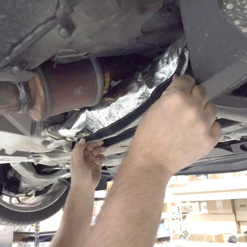 DEI Corvette C7 Oil Cooler Line Sleeves 2in - 2-1/2in x 18in Heat Shroud-Thermal Wrap-DEI