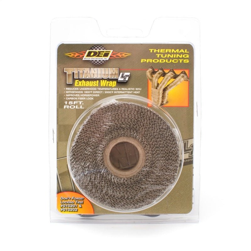 DEI Exhaust Wrap 1in x 15ft - Titanium-Exhaust Wrap-DEI