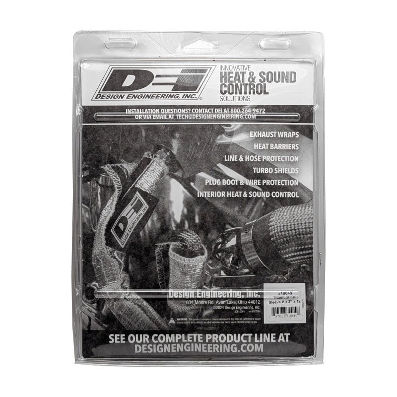 DEI Exhaust Wrap 2.5 to 3in x 12ft - Titanium-Exhaust Wrap-DEI