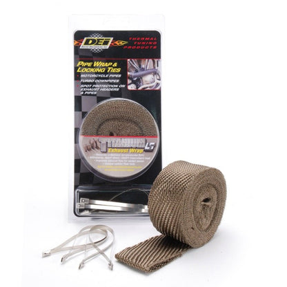 DEI Exhaust Wrap Kit - Pipe Wrap and Locking Tie - Titanium-Exhaust Wrap-DEI