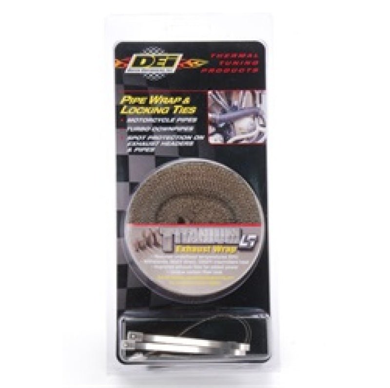 DEI Exhaust Wrap Kit - Pipe Wrap and Locking Tie - Titanium-Exhaust Wrap-DEI