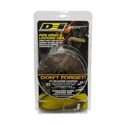 DEI Exhaust Wrap Kit - Pipe Wrap and Locking Tie - Titanium-Exhaust Wrap-DEI