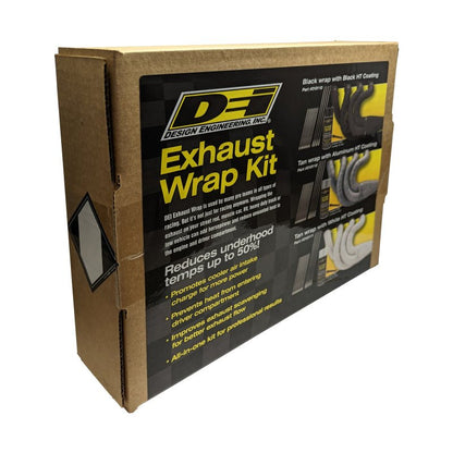 DEI Exhaust Wrap Kit - Tan Wrap & Aluminum HT Silicone Coating (Aerosol)-Exhaust Wrap-DEI