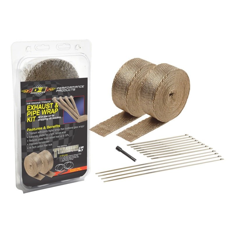 DEI Exhaust Wrap Kit - Titanium-Exhaust Wrap-DEI